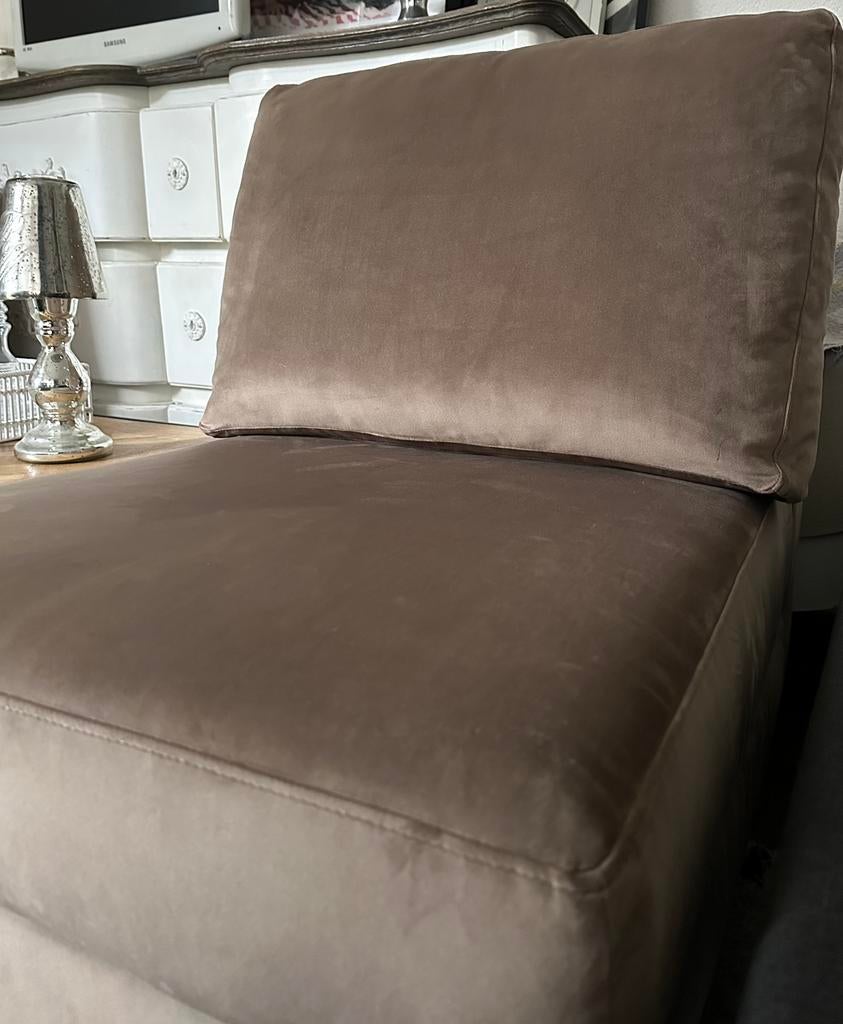 2 Riviera maison fauteuils, Huis en Inrichting, Ophalen, 75 tot 100 cm, Zo goed als nieuw, Stof