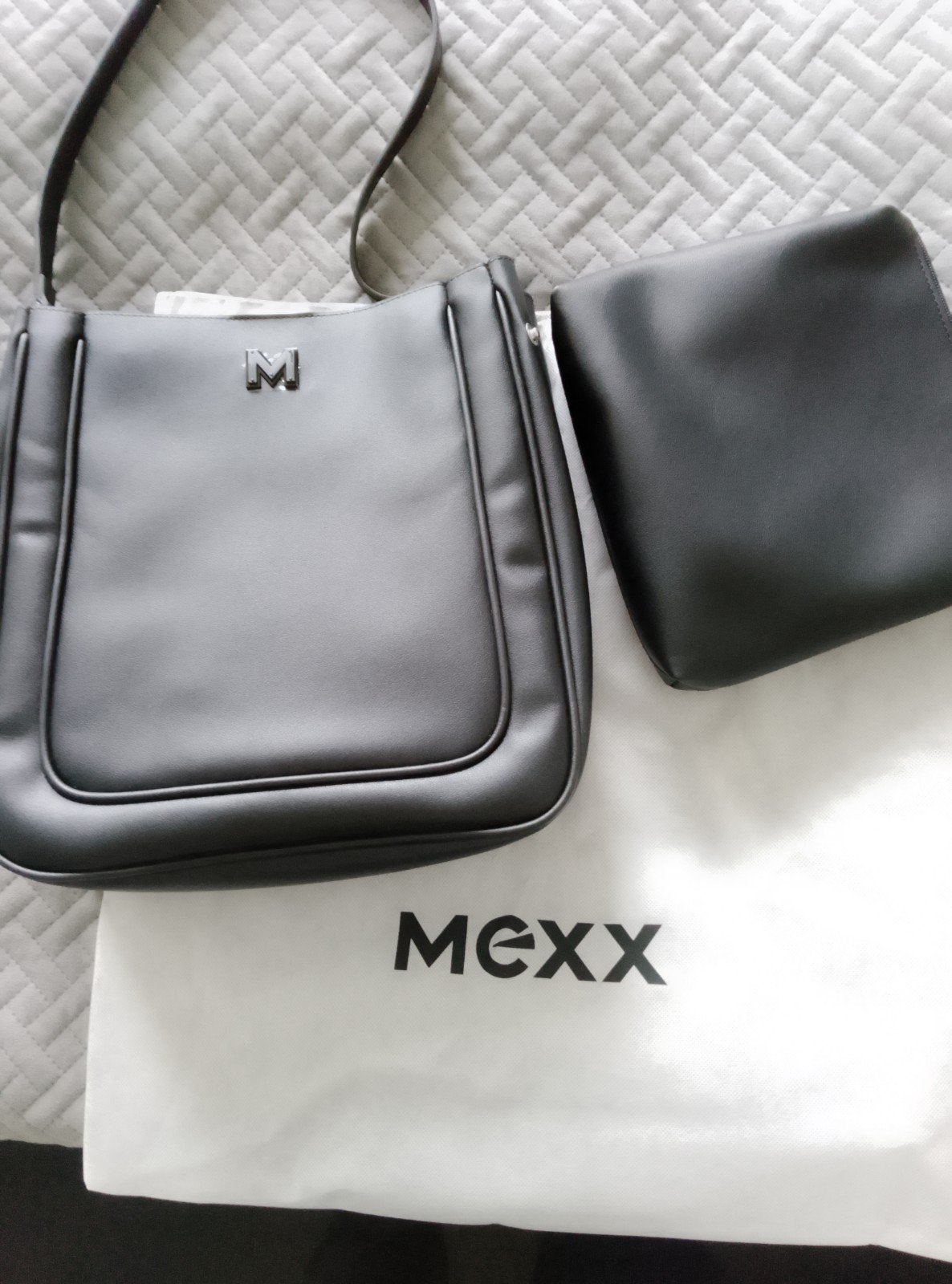 Nieuwe ongebruikte leren Mexx damestas, Ophalen, Nieuw, Zwart