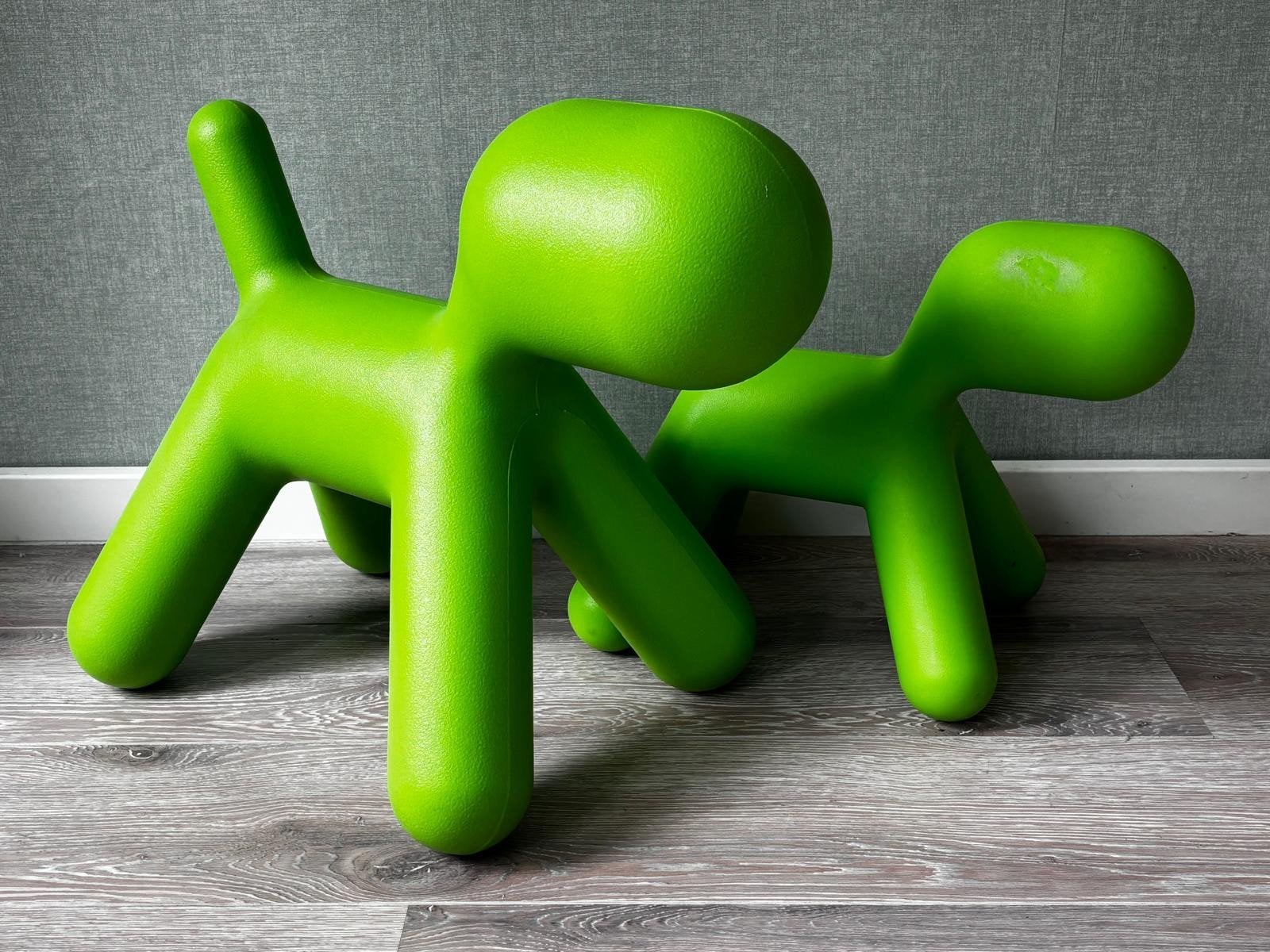 Set van 2 originele Magis Puppy’s  | Eero Aarnio | Design, Antiek en Kunst, Ophalen, Gemerkt, Object, Groen