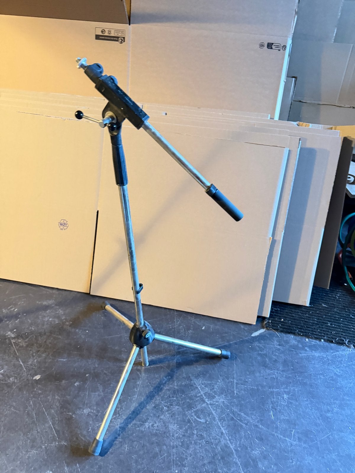 K&M Microfoonstandaard - Made in Germany, Ophalen of Verzenden, Gebruikt, Instrumentstandaard, Microfoon