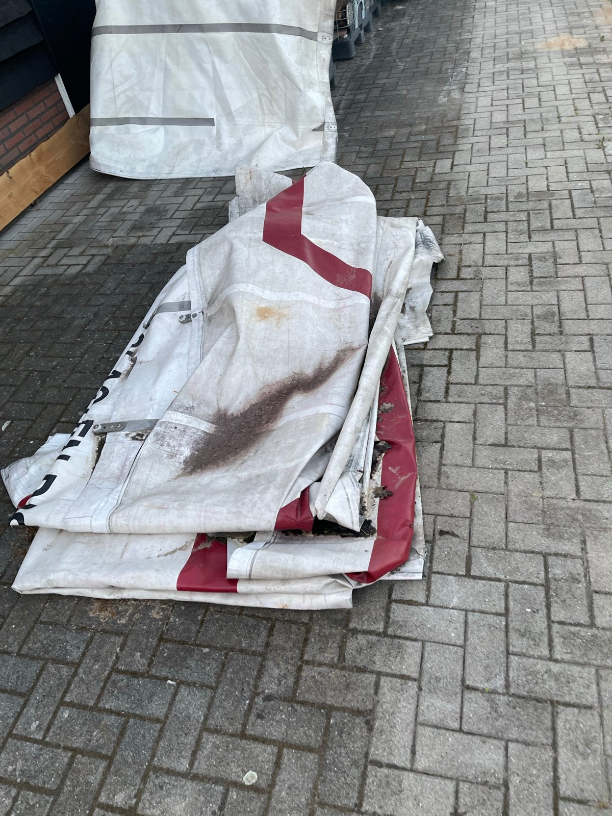 Gebruikt zeil/doek voor afdekking of creatieve projecten, Ophalen, Gebruikt, 15 m² of meer, Zeil