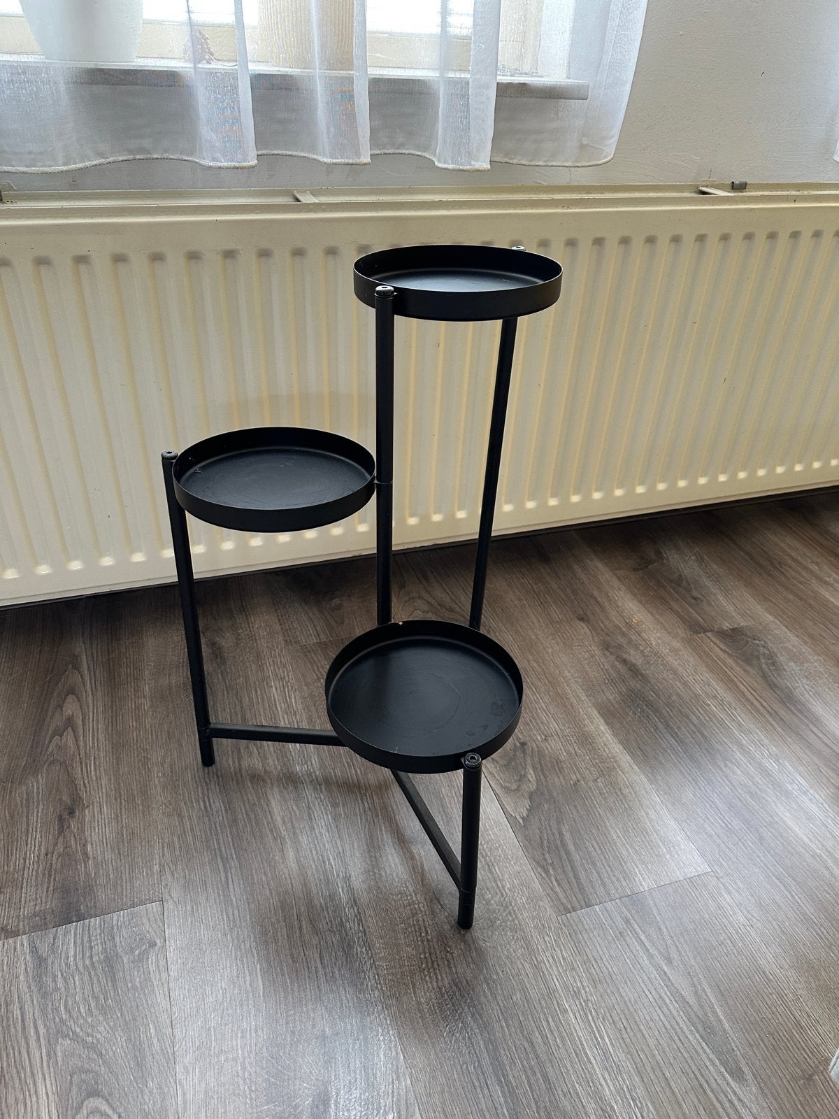 Ikea OLIVBLAD plantenstandaard met 3 niveaus, Ophalen, Gebruikt, Zwart, Metaal