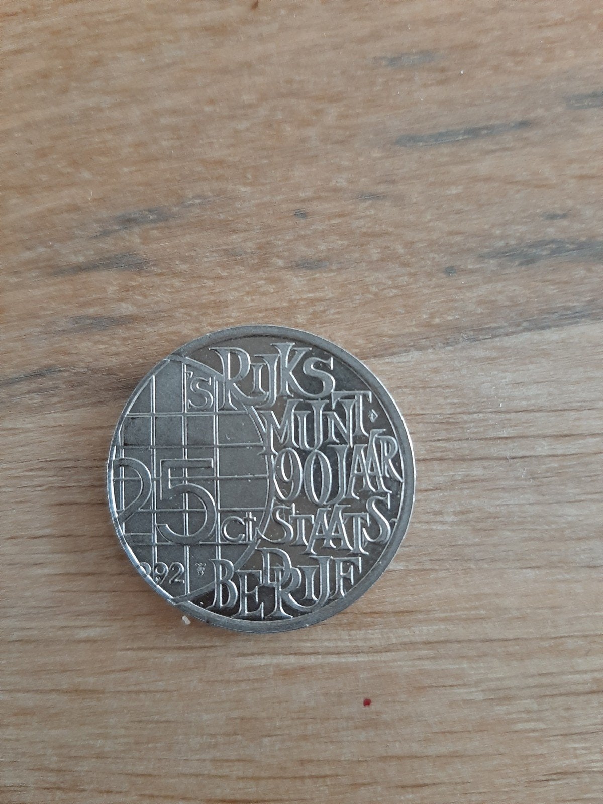 25 cent munt 1902 - 90 jaar Rijksmunt, Postzegels en Munten, Munten | Nederland, Zilver, 25 cent, Ophalen of Verzenden, Koningin Wilhelmina