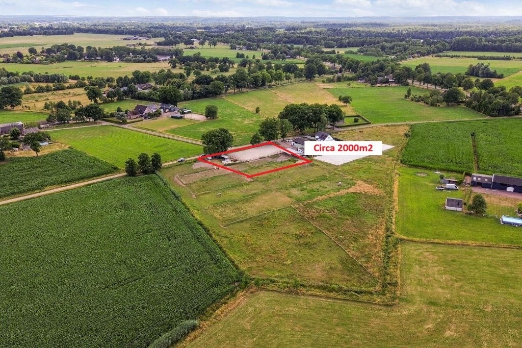 Perceel circa 2000m2 met paardenbak, loopstal en weidegrond, Dieren en Toebehoren, Weidegang, 4 paarden of pony's of meer
