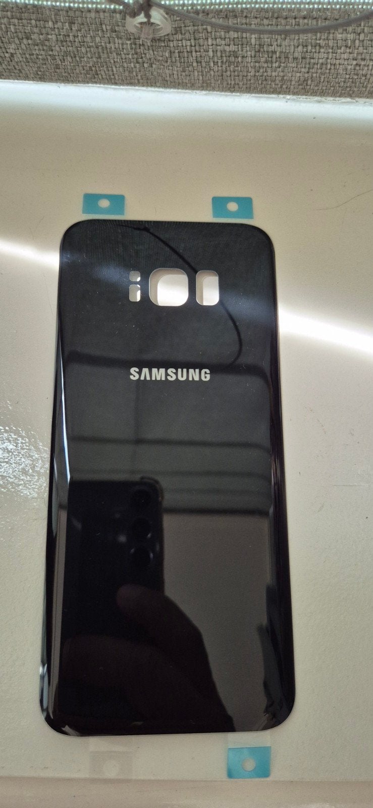 Samsung Galaxy S8 Plus Batterij Cover Achterkant Zwart, Ophalen of Verzenden, Nieuw, Overige modellen, Overige typen