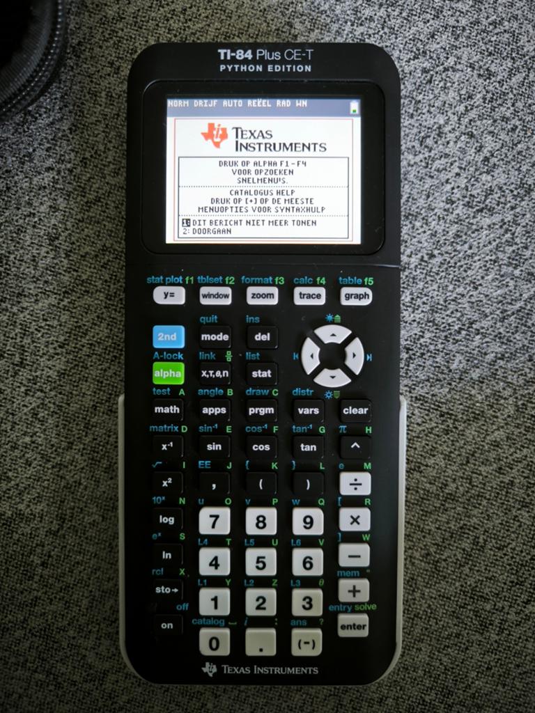 Grafische rekenmachine TI-84 Plus CE-T (python edition), Diversen, Rekenmachines, Ophalen, Grafische rekenmachine