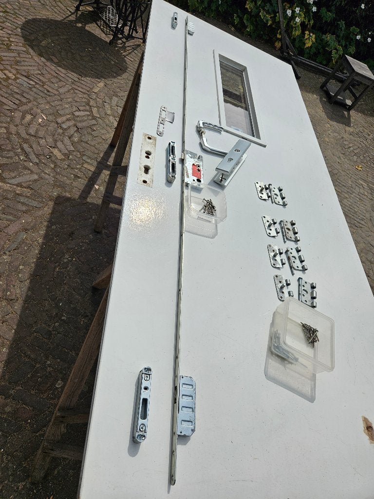 3-puntssluiting compleet, 209 cm, Ophalen, Zo goed als nieuw, Rvs, Slot