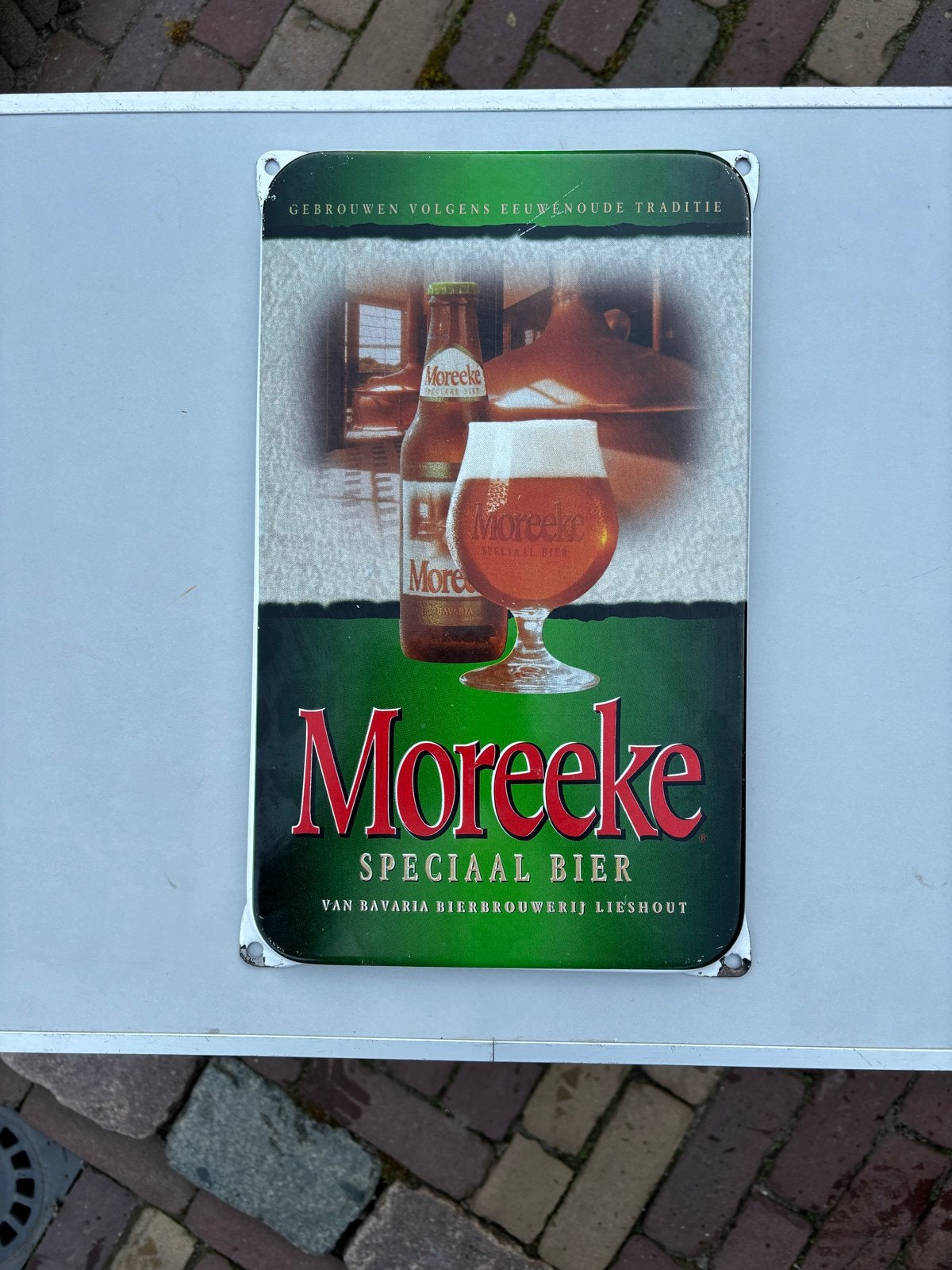 Moreeke Speciaal Bier Emaille Reclamebord, Ophalen of Verzenden