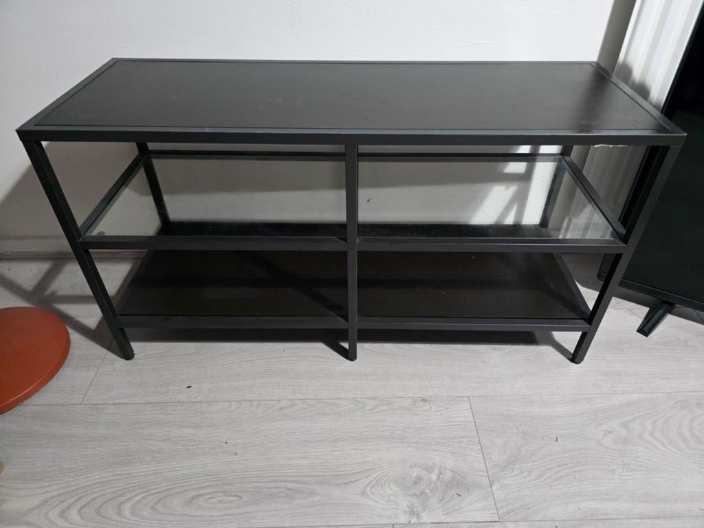 Zwart TV meubel, Ophalen, Gebruikt, Modern