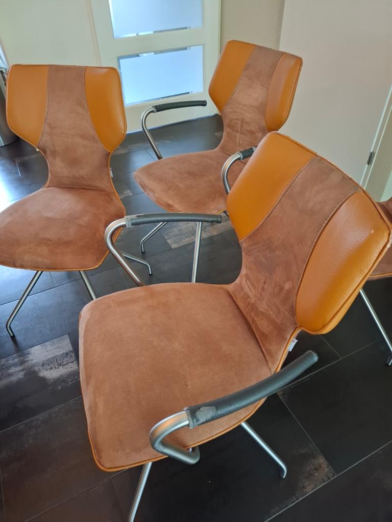 Eetkamerstoelen 4 stuks, Ophalen, Gebruikt, Vier