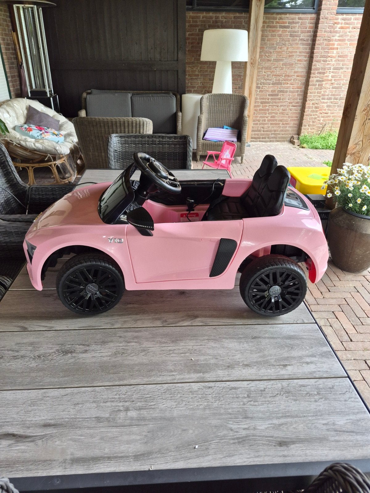 Audi R8 Spyder Kinderauto met Afstandsbediening & Muziek, Ophalen of Verzenden, Gebruikt, Afstandsbediening