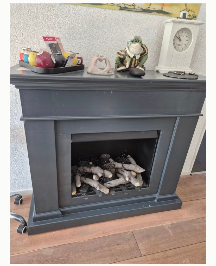Openhaard , schouw, mantel, Ophalen, Gebruikt, Vrijstaande haard, Houthaard