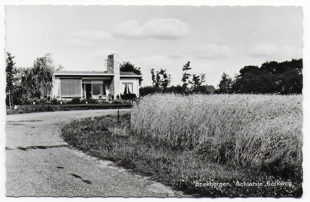 Beekbergen Achterste Kerkweg ongelopen Ansichtkaart ( B7133, Ophalen of Verzenden, 1960 tot 1980, Ongelopen, Gelderland