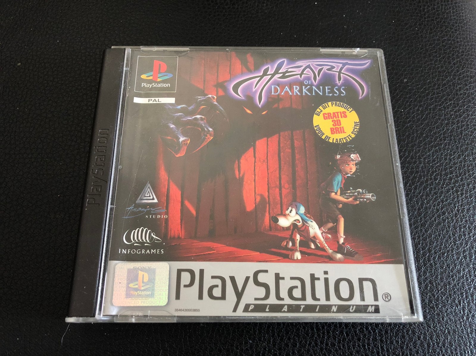 PS1, Heart of Darkness Platinum, Spelcomputers en Games, Avontuur en Actie, 1 speler, Ophalen of Verzenden, Zo goed als nieuw