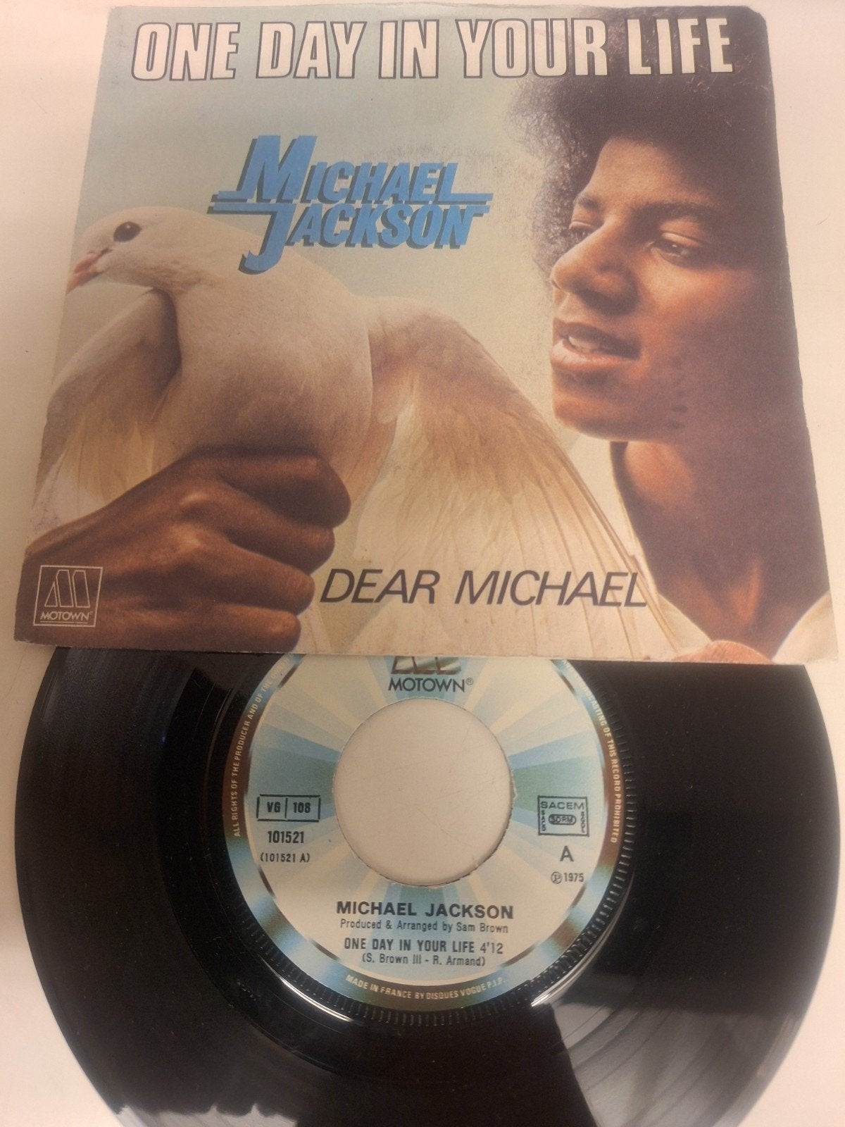 Michael Jackson - One day in your life, 1975., Cd's en Dvd's, Vinyl | Pop, Fotohoes, Verzenden, 7 inch, Pop