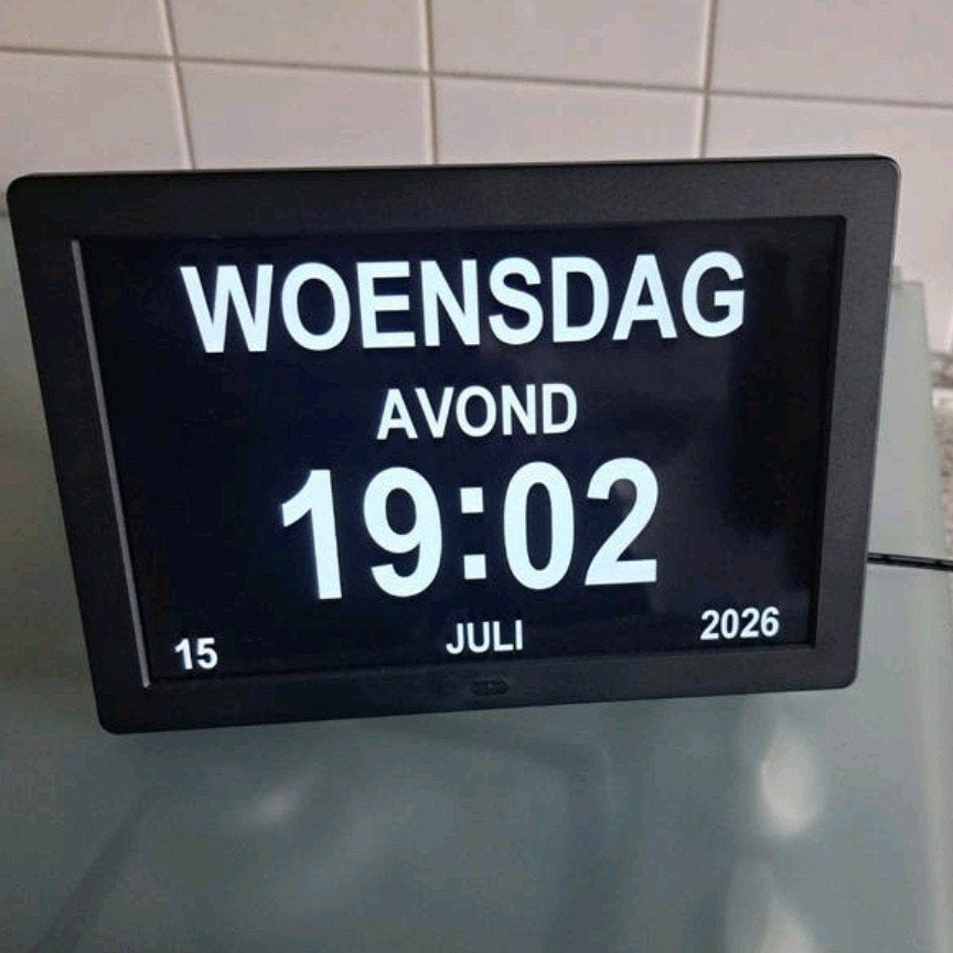 Dementie klok, Ophalen, Zo goed als nieuw, Wandklok