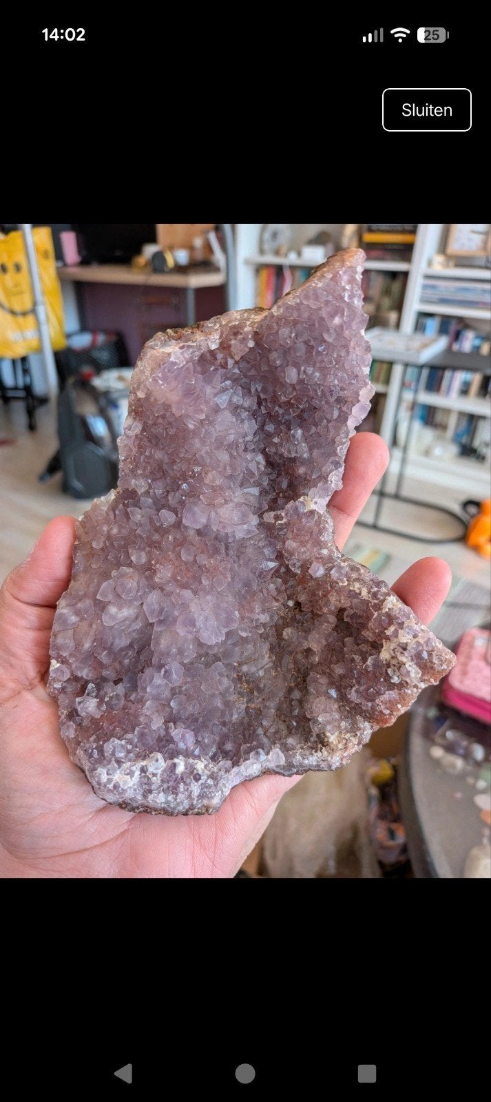 Gaaf stuk amethist., Ophalen of Verzenden, Mineraal