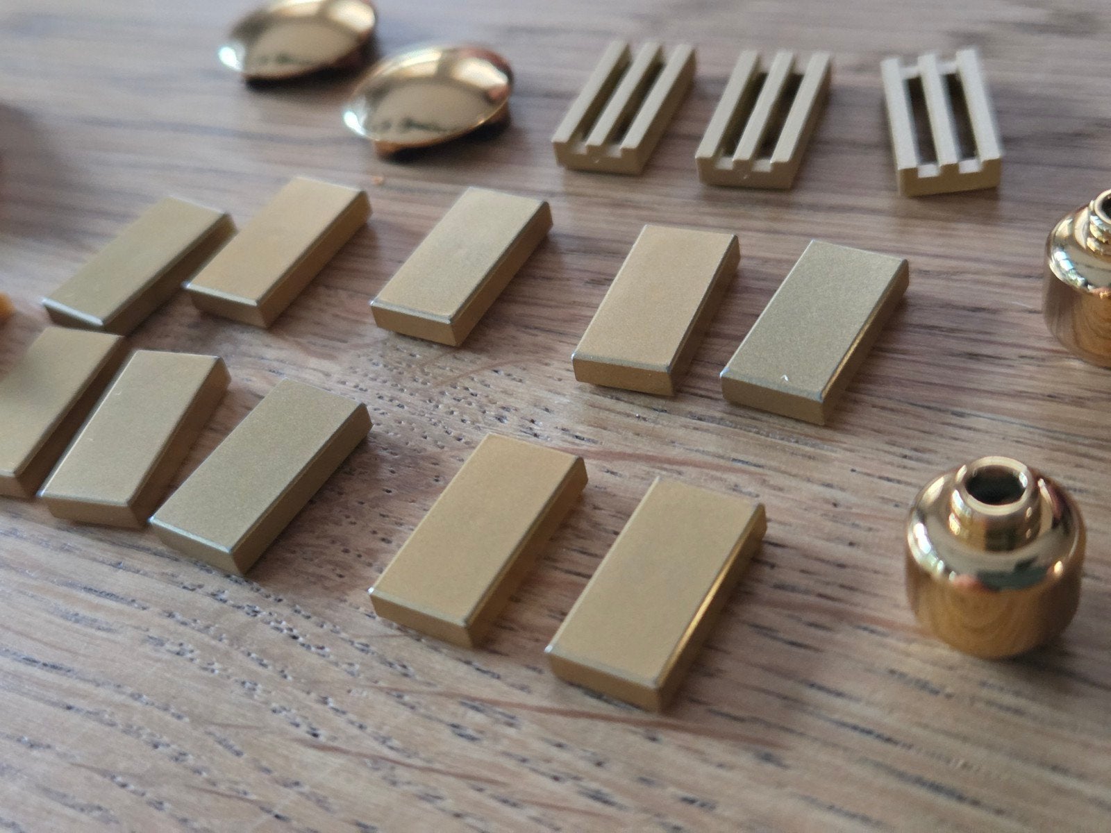 partij lego onderdelen chrome en mat goud, Ophalen of Verzenden, Zo goed als nieuw, Lego