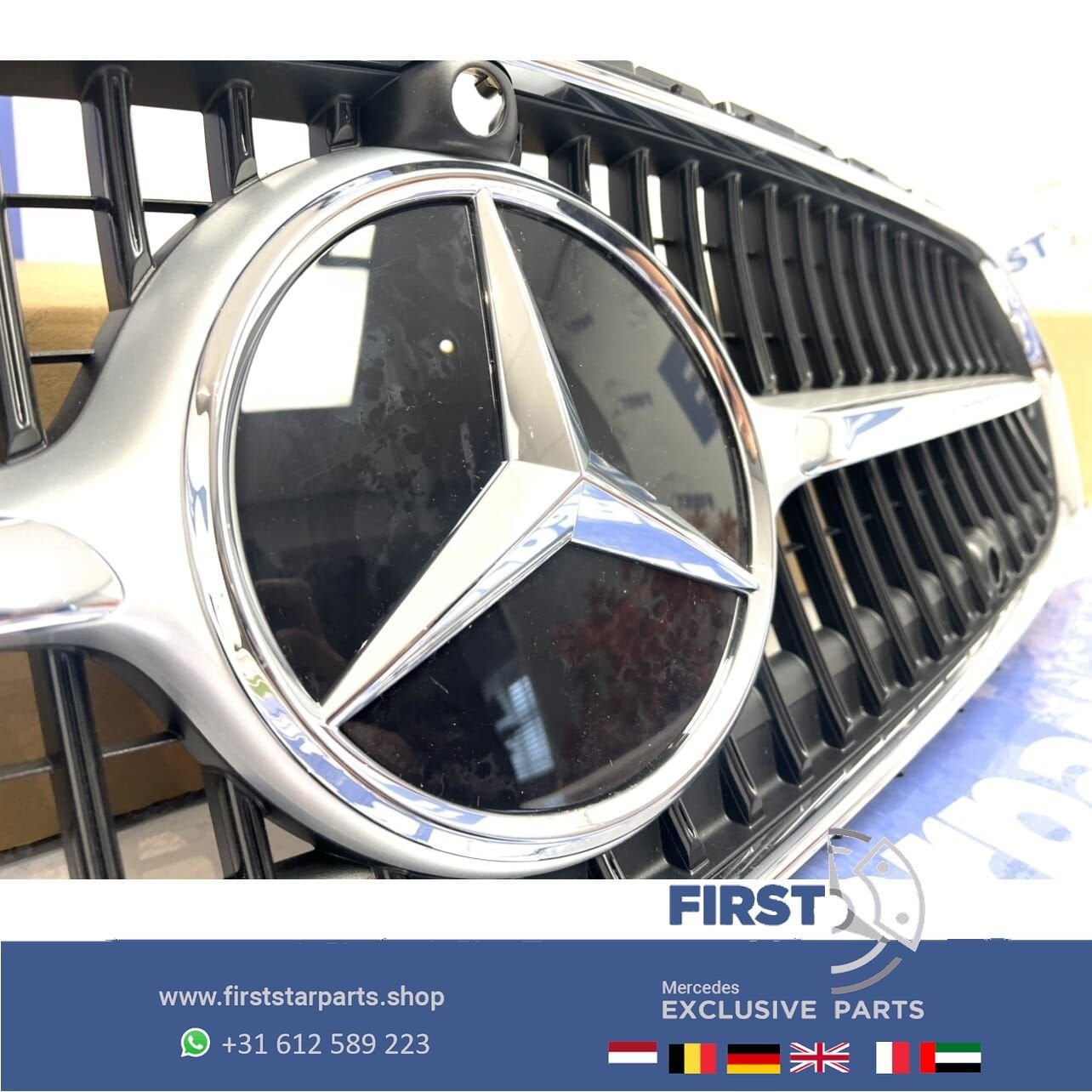 W206 S206 Mercedes C Klasse 2023 LUXURY LINE GRIL origineel, Gebruikt, -, Ophalen of Verzenden, -