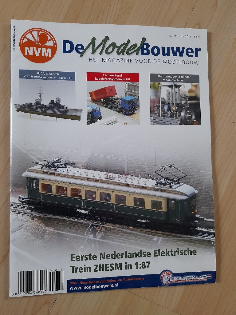 TIJDSCHRIFT DE MODELBOUWER NUMMER 8 2019, Boeken, Tijdschriften en Kranten, Ophalen of Verzenden, Zo goed als nieuw