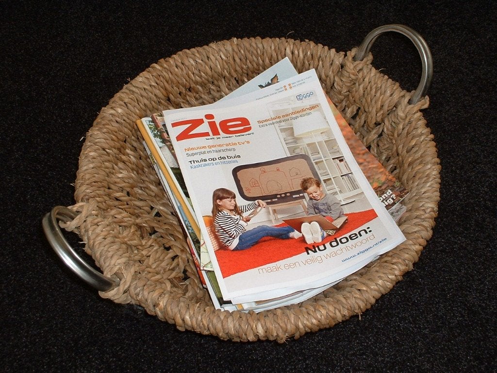 Krantenmand, Ophalen, Gebruikt, Overige stijlen, Overige materialen