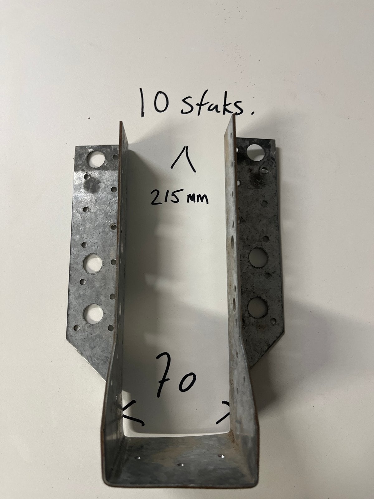 Balkdragers 215x70 mm - 10 stuks, Ophalen of Verzenden, Gebruikt, 100 tot 250 mm, Overige typen