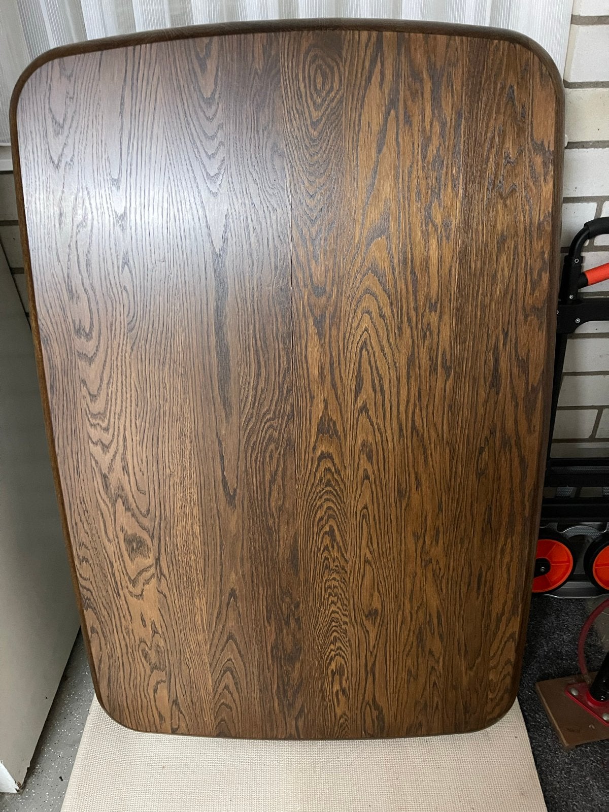 Eikenhouten tafel, Ophalen, Gebruikt, 100 tot 150 cm, Eikenhout