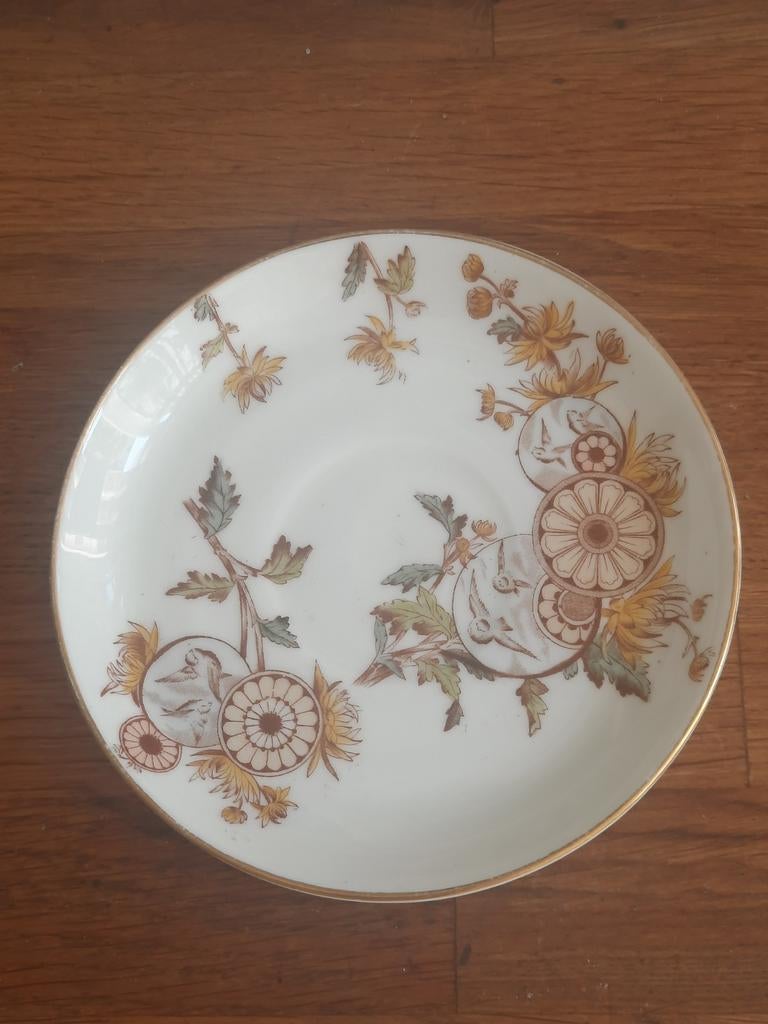 Vintage Crescent Stone England schotel met bloemmotief, Ophalen of Verzenden