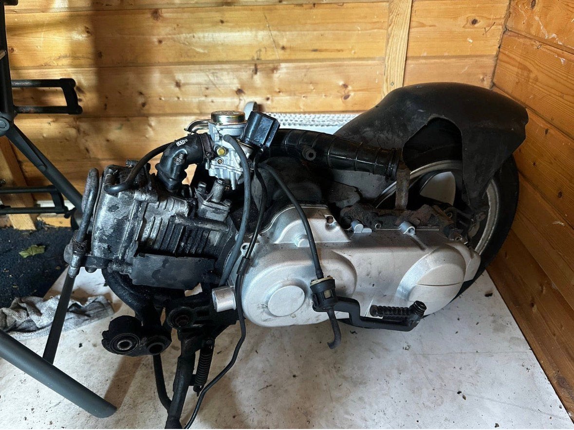 Gy6 motorblok lang model, Ophalen, Gebruikt, Blok, SYM