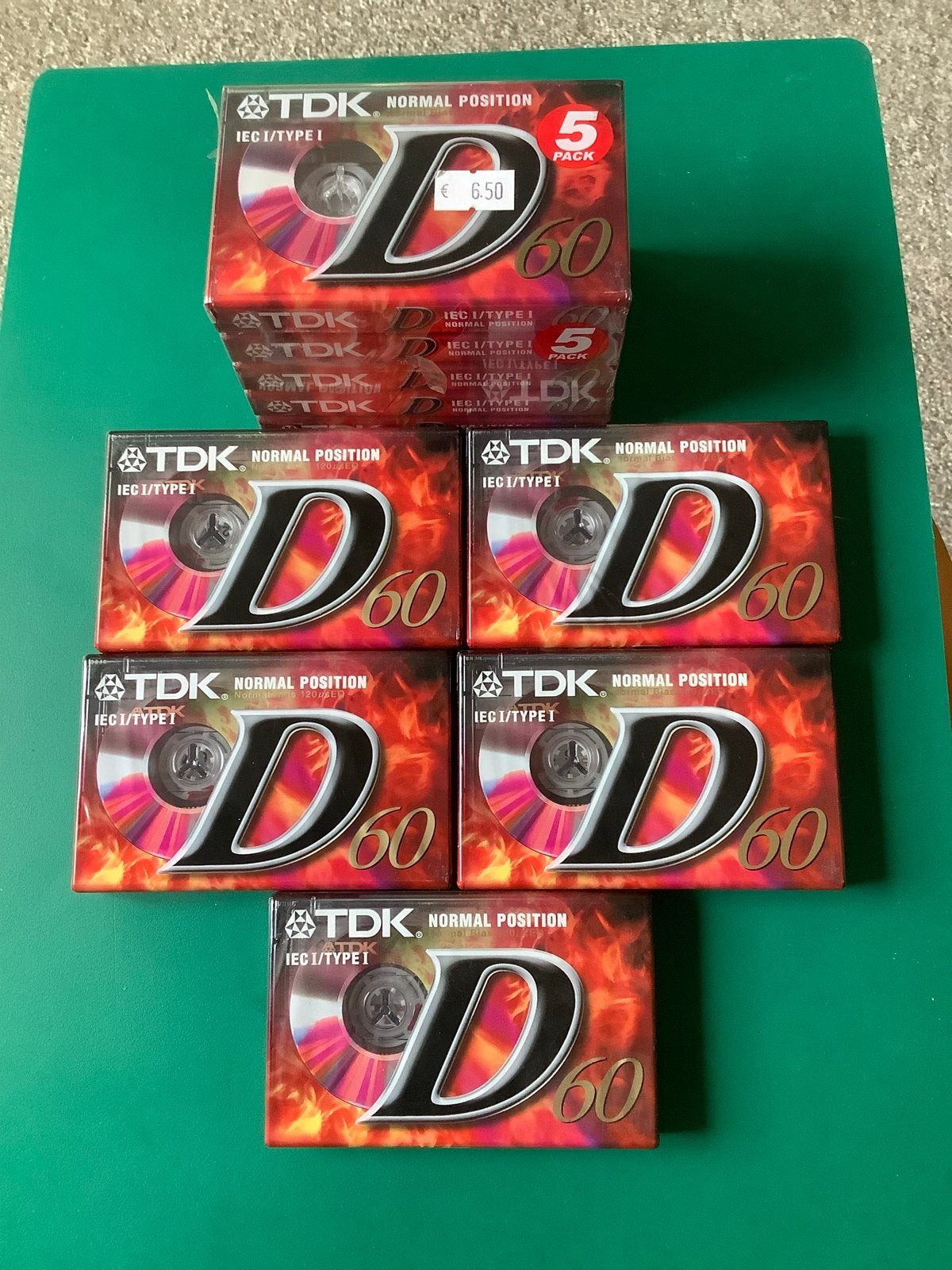 10 Nieuwe cassettebandjes TDK D60, 2 t/m 25 bandjes, Overige genres, Ophalen of Verzenden, Nieuw in verpakking