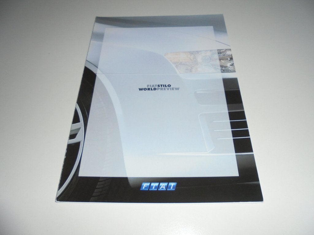 previewbrochure nieuwe Fiat Stilo  2001, Ophalen of Verzenden, Nieuw, Overige merken