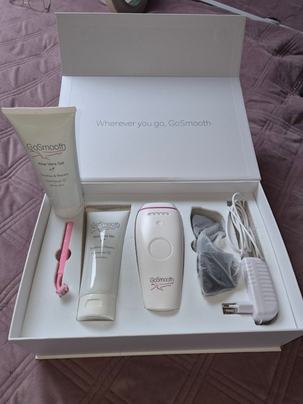 GoSmooth ontharing laser., Ophalen of Verzenden, Zo goed als nieuw, Gehele gezicht, Verzorging