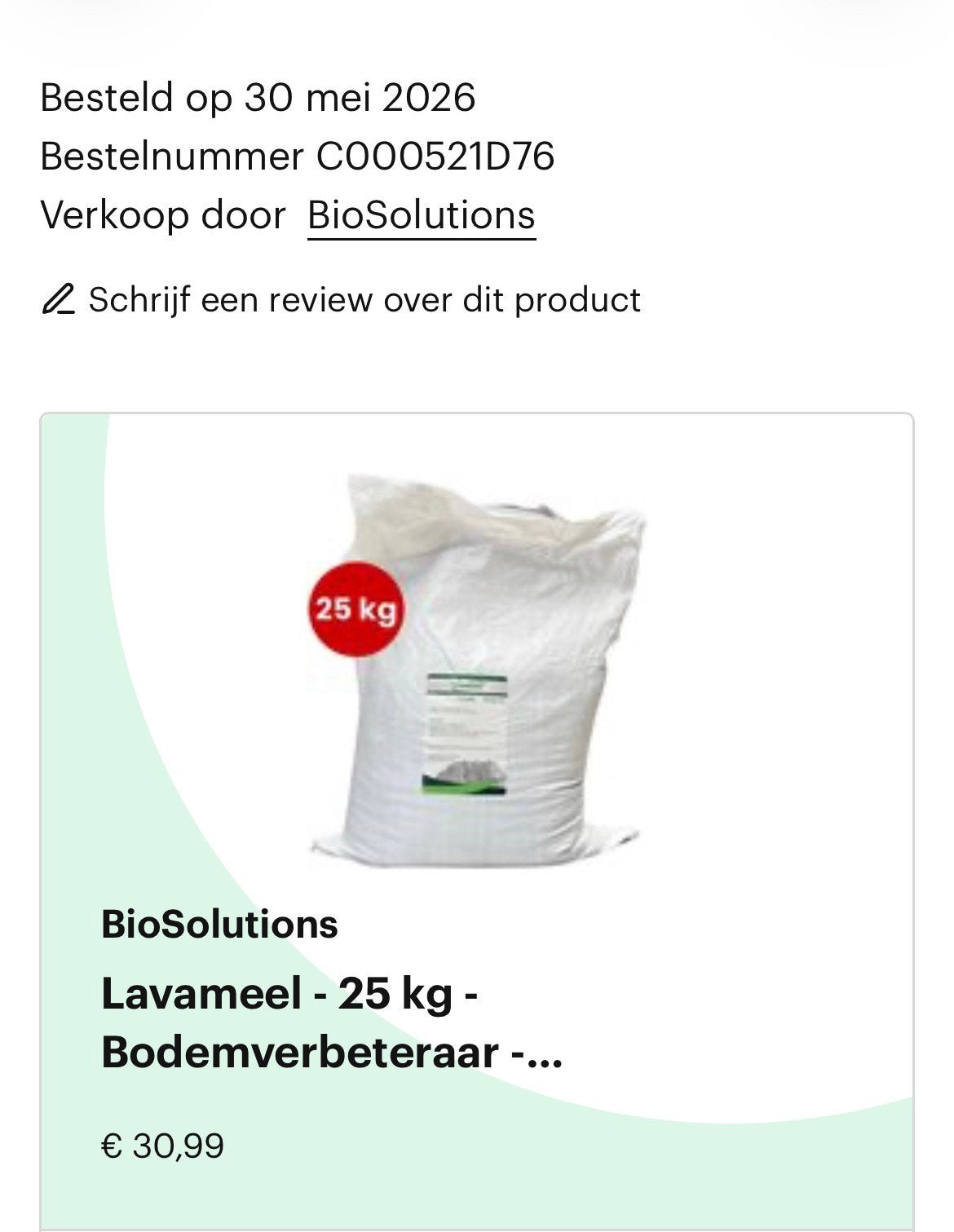Lavameel, Tuin en Terras, Ophalen, Overige typen