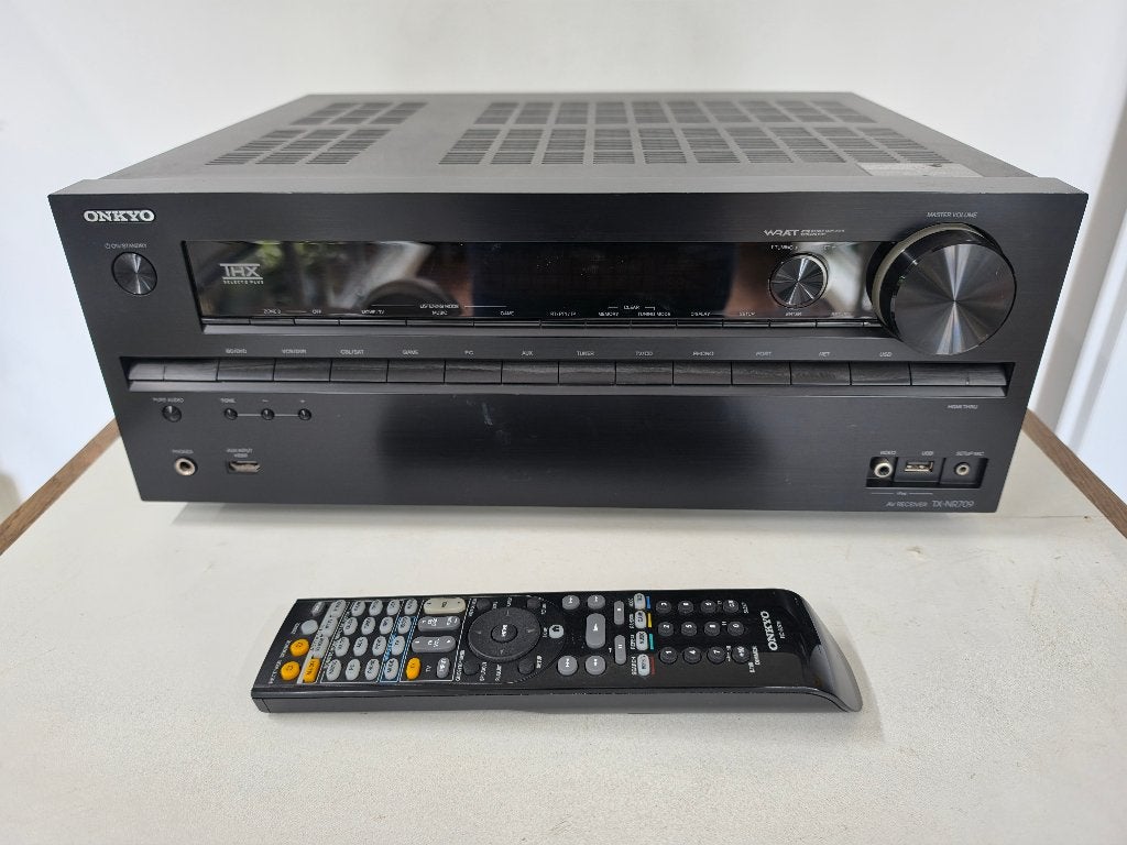 Onkyo TX-NR709 AV Receiver, Ophalen, 120 watt of meer, Onkyo, Gebruikt