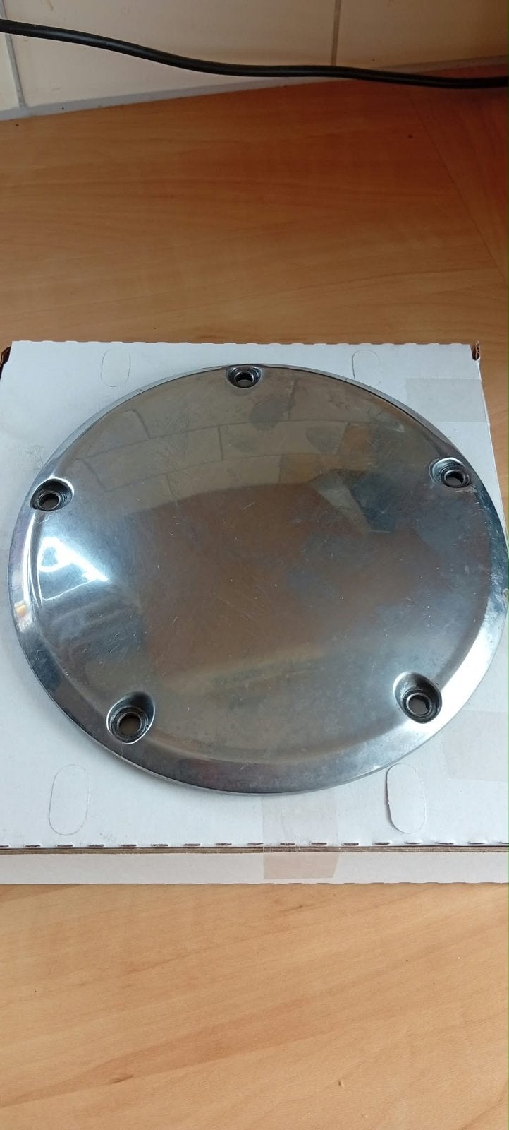 Harley Davidson Derby Cover - Chroom, Ophalen of Verzenden, Gebruikt