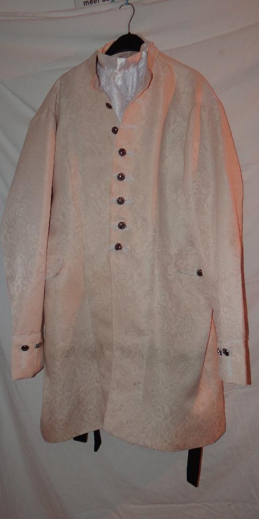 Mooi beige/wit/zwart MARKIES/LAKEI pak (3-delig), Carnaval, Maat 56/58 (XL), Ophalen of Verzenden, Kleding