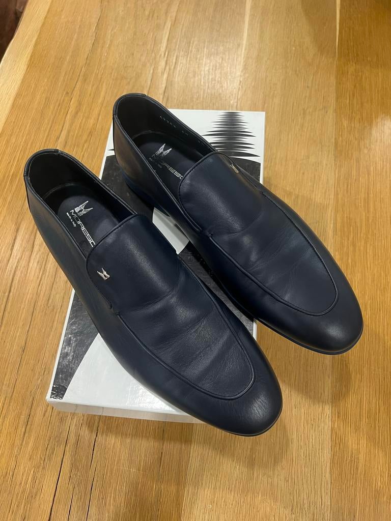 Moreschi Loafers Heren - Maat 43.5 - blauw Leer NIEUW!!!, Loafers, Blauw, Ophalen of Verzenden, Zo goed als nieuw