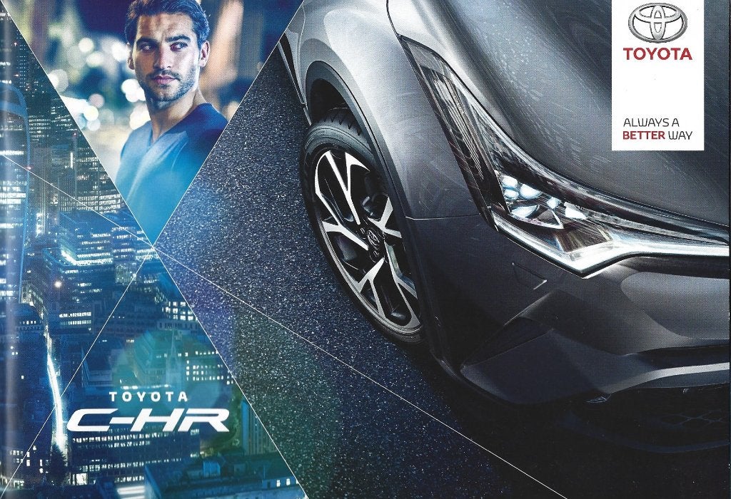 Brochure Toyota C-HR 2016, Ophalen of Verzenden, Gelezen, Toyota