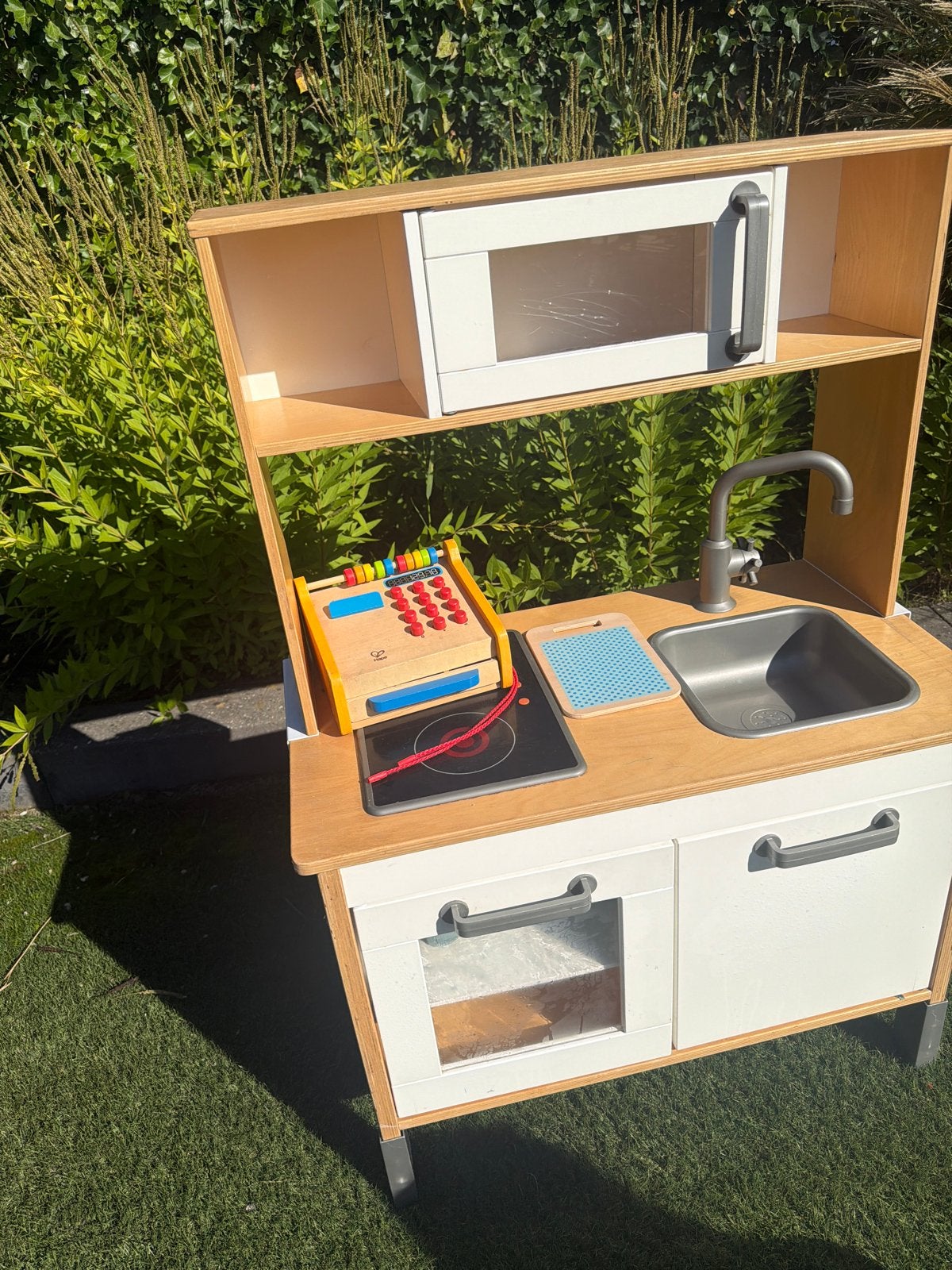 Houten speelkeuken ikea met magnetron en oven, Ophalen, Gebruikt, Hout, Speelkeuken