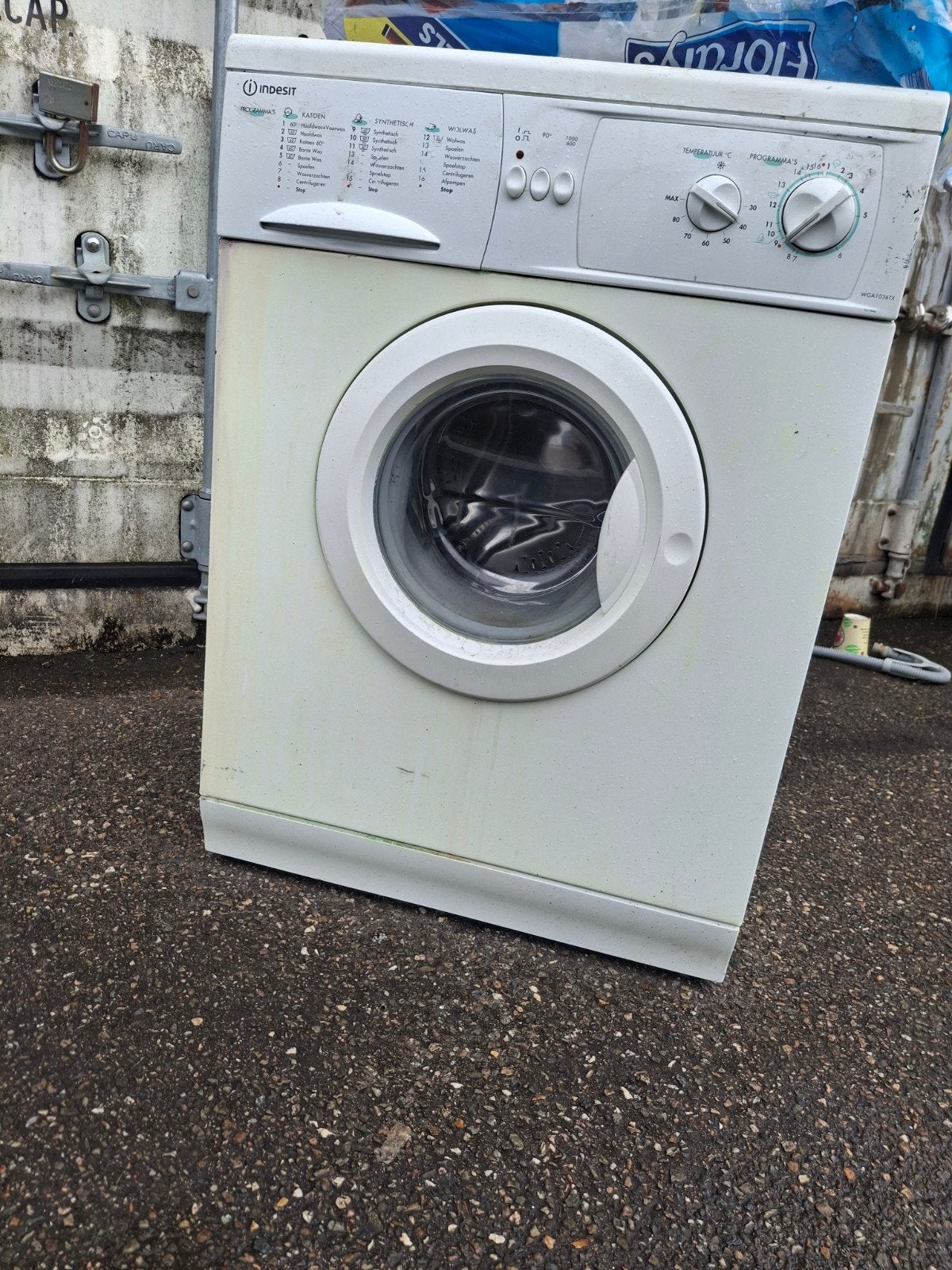 Indesit wasmachine aclas 6kg gratis bezorg rdam omstr, Gebruikt, Ophalen of Verzenden, 85 tot 90 cm, 1200 tot 1600 toeren