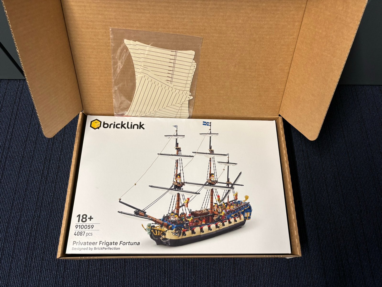 Lego Bricklink 910059 Privateer Frigate Fortuna incl.Zeilset, Ophalen, Lego, Nieuw, Pirates