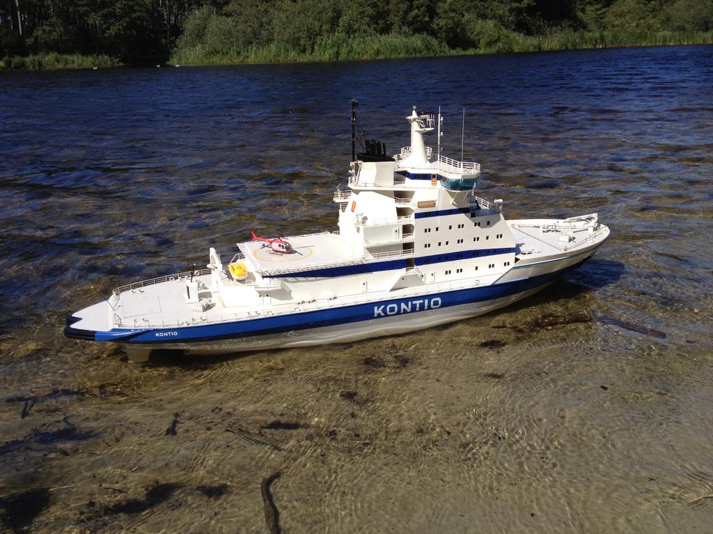 RC Kontio ijsbreker, Ophalen, Gebruikt