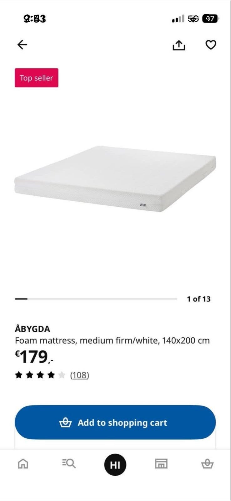 Matras Pick up only! Amsterdam, Ophalen, Zo goed als nieuw, Tweepersoons, 140 cm