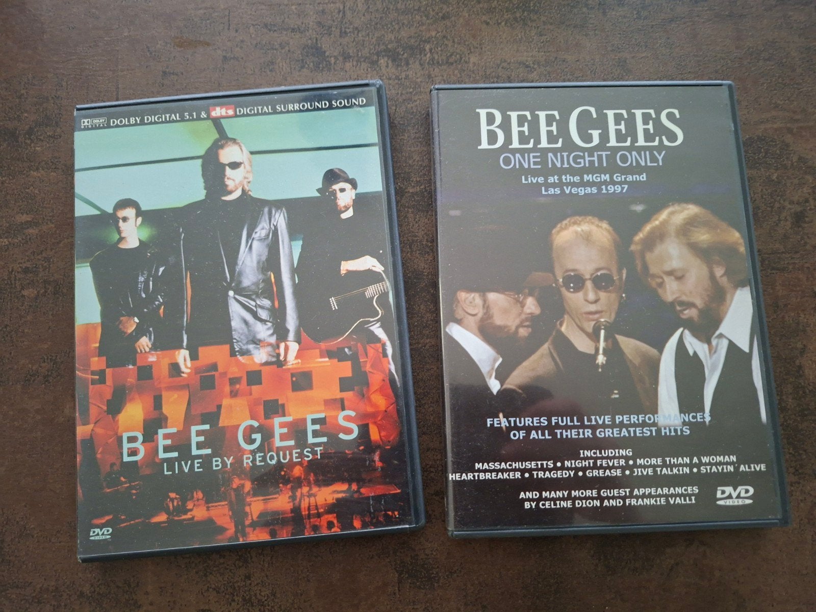Bee Gees DVD's: Live By Request & One Night Only, Alle leeftijden, Engels, Ophalen of Verzenden, Concert