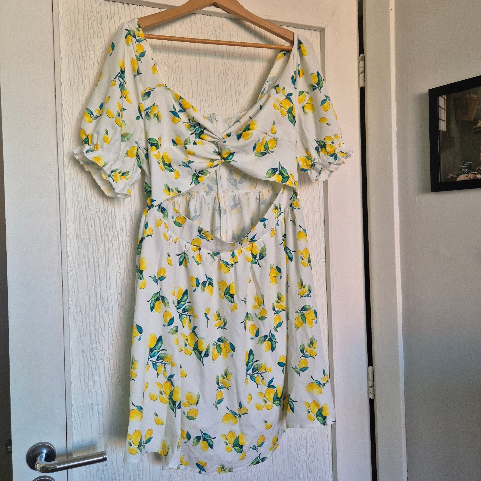 Cider Zomerjurkje XL Nieuw met Kaartje - Wit met Citroenen, Kleding | Dames, Wit, Maat 46/48 (XL) of groter, Nieuw, Ophalen of Verzenden