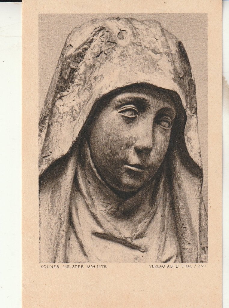 Prent: Kölner Meister um 1475 - Religieus Beeld, Ophalen of Verzenden, Gebruikt, Kaart of Prent, Christendom | Katholiek