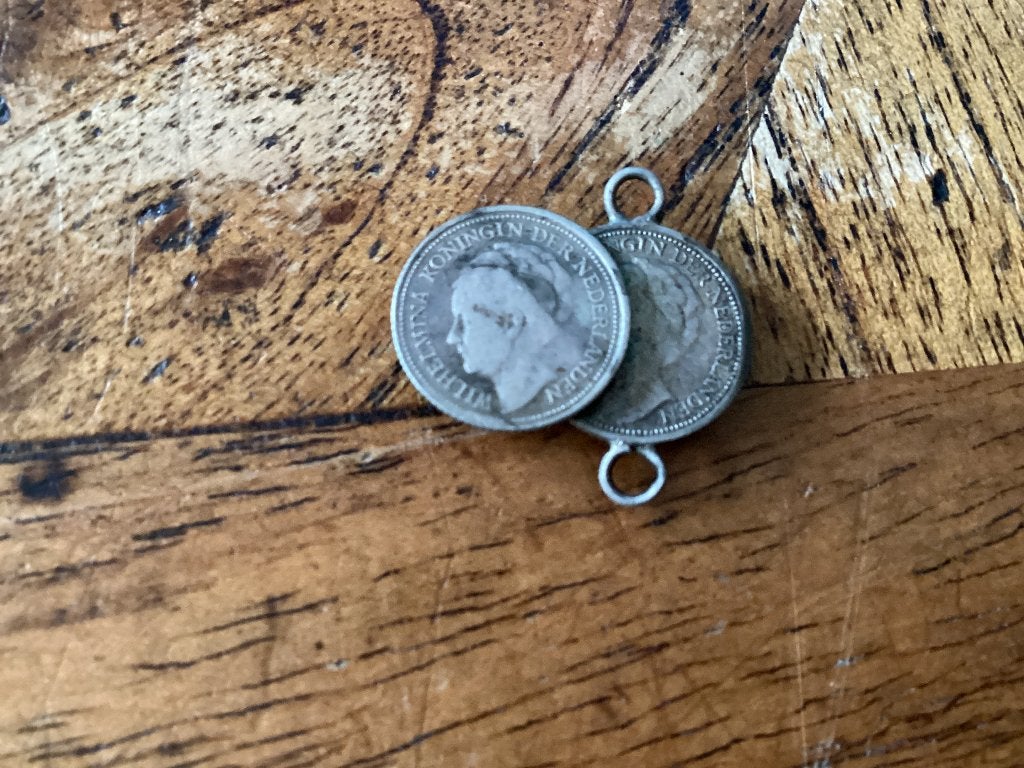 2 zilveren Wilhelmina dubbeltjes 1941, Postzegels en Munten, Munten | Nederland, Zilver, Ophalen of Verzenden, 10 cent, Koningin Wilhelmina