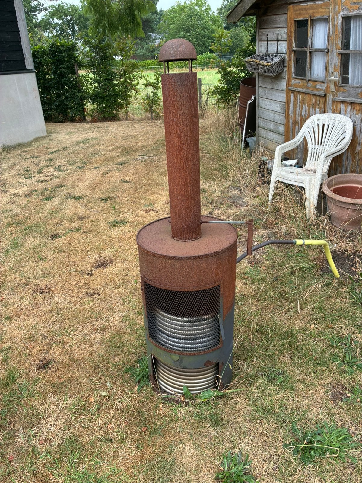 Zwembadverwarming, Ophalen, Gebruikt