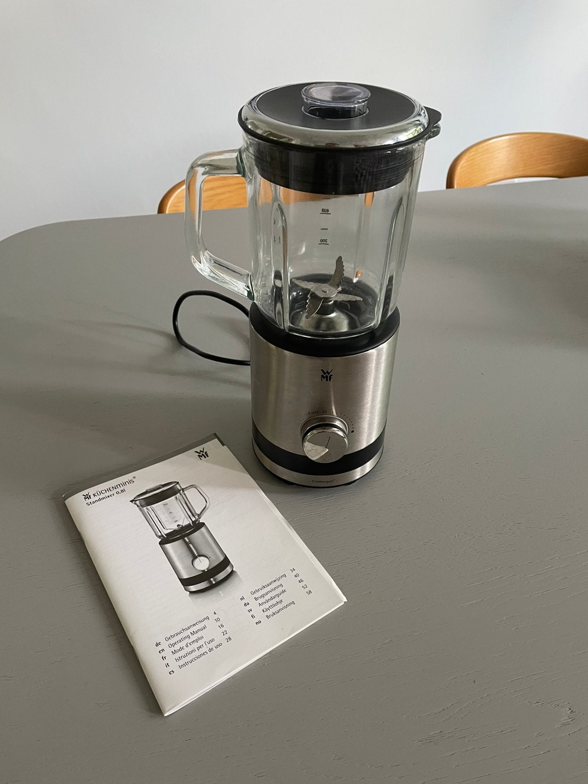 WMF KITCHENminis Blender 0.8 L, Witgoed en Apparatuur, Keukenmixers, Ophalen, Zo goed als nieuw, 3 snelheden of meer