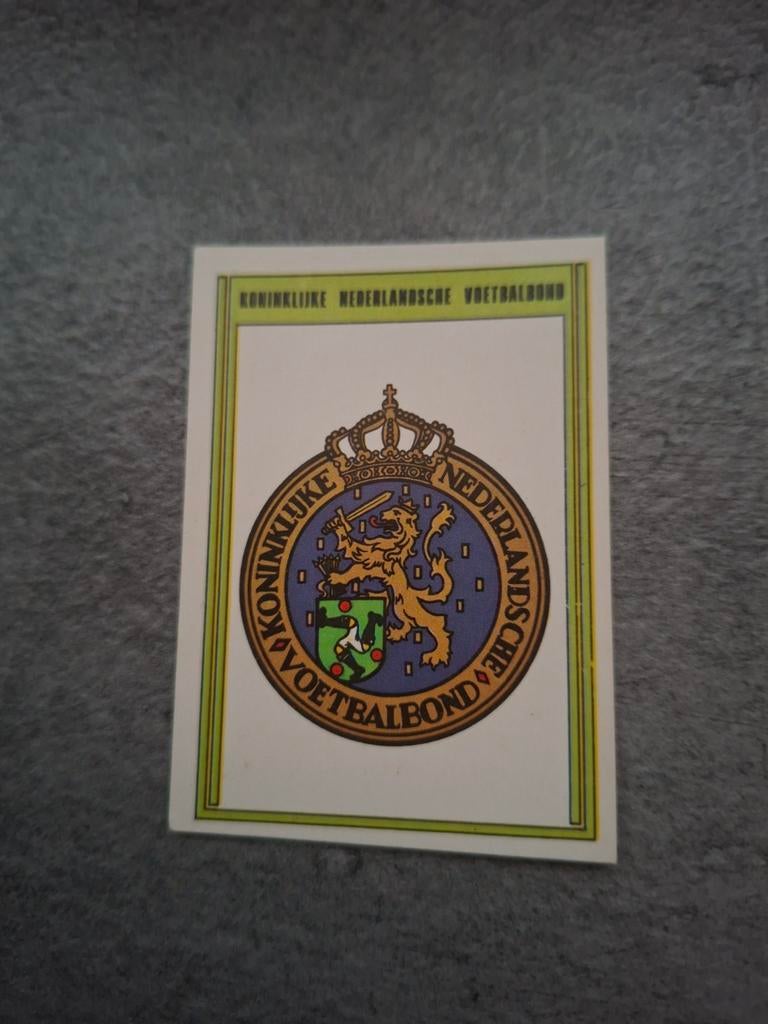 Panini sticker Voetbal 78. Embleem Nederland, Verzenden, Zo goed als nieuw, Sticker